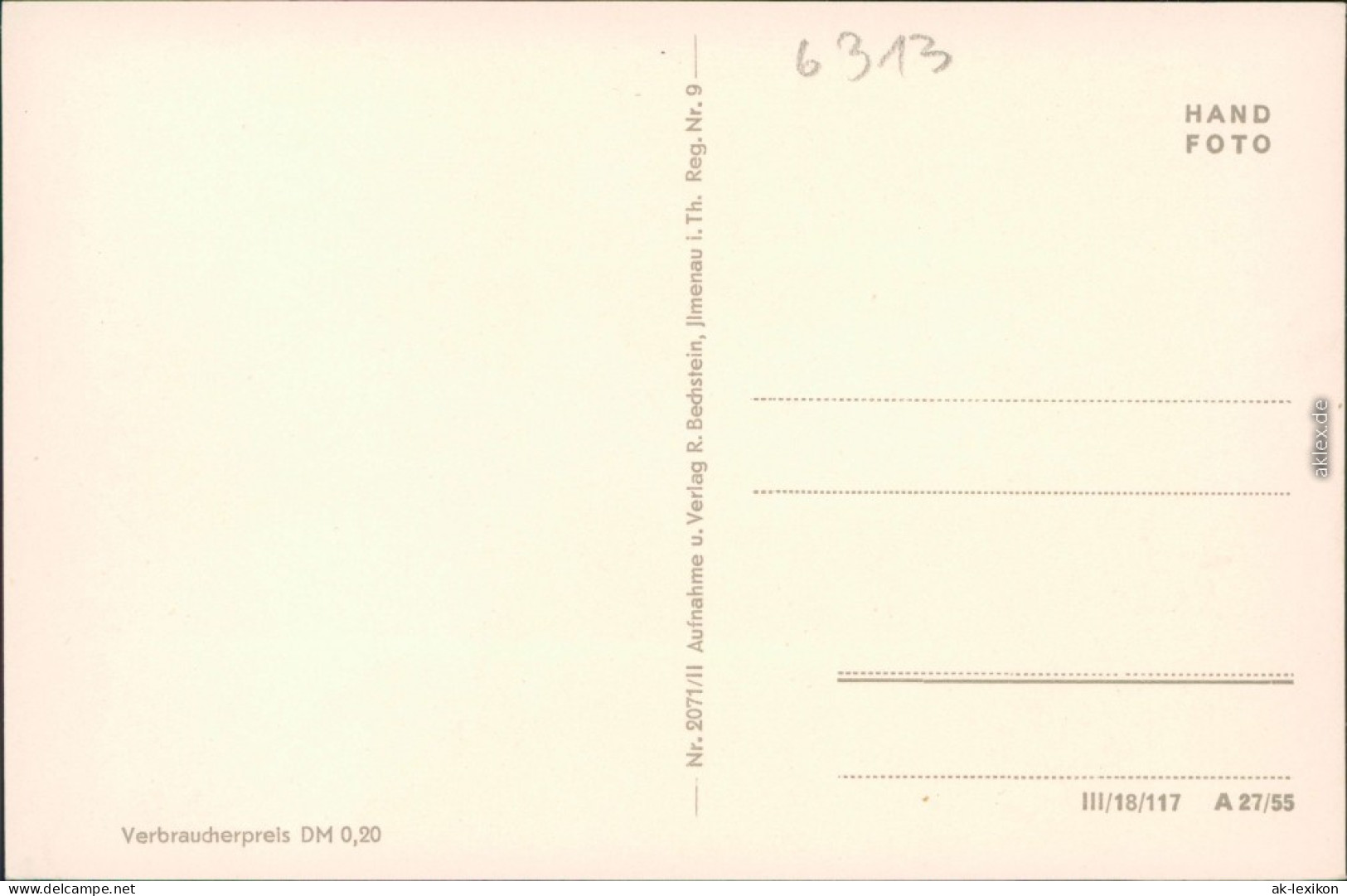 Ansichtskarte Manebach-Ilmenau Luftbild 1955 - Ilmenau