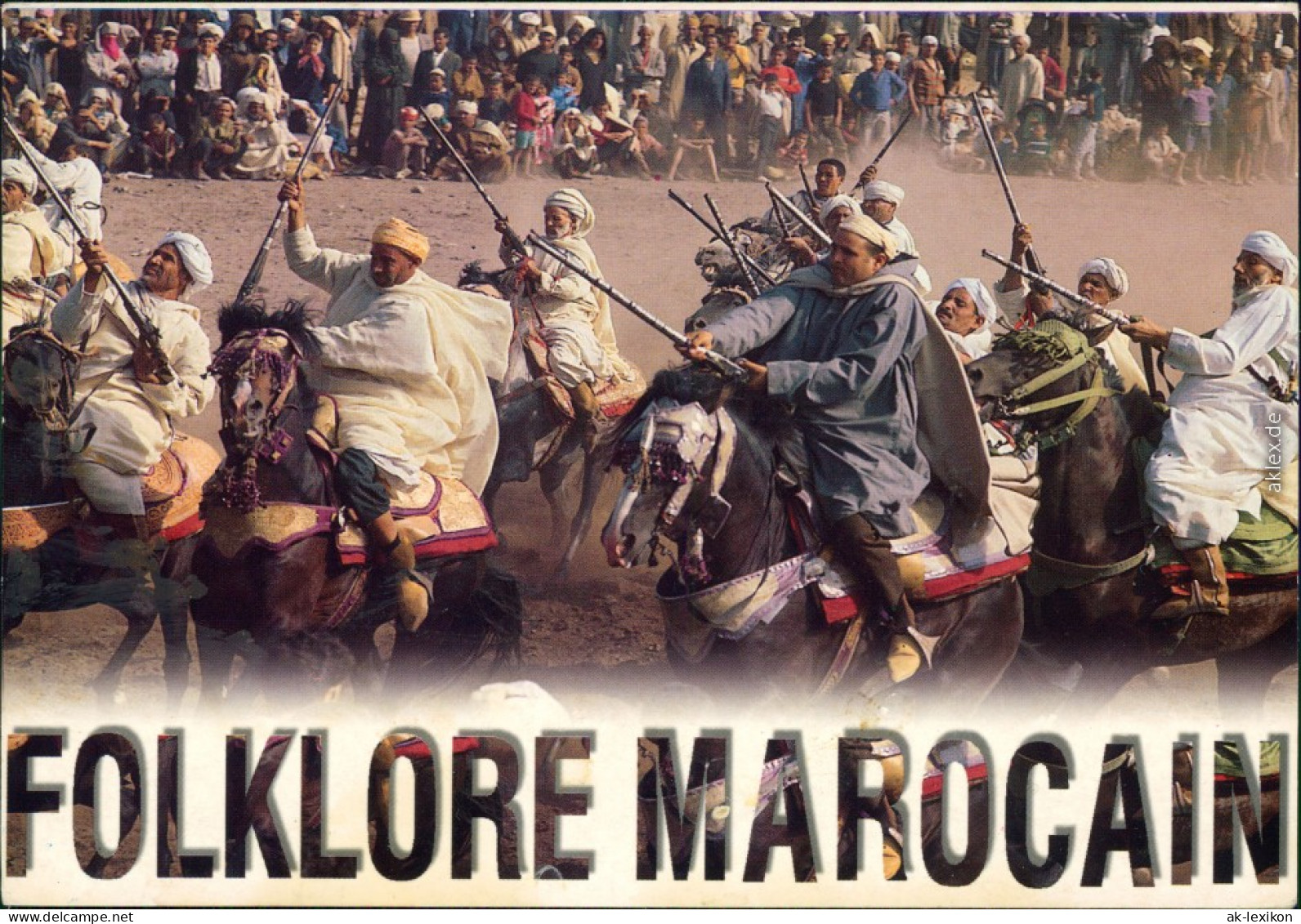 Ansichtskarte  Folklore Marocain - Traditionelles Spiel 2001 - Costumi