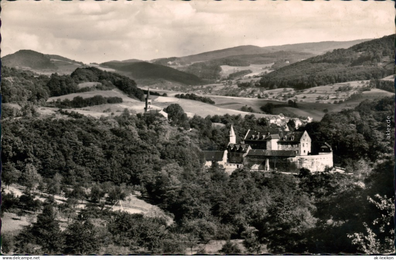 Ansichtskarte Bensheim Schloss Schönberg 1966 - Bensheim