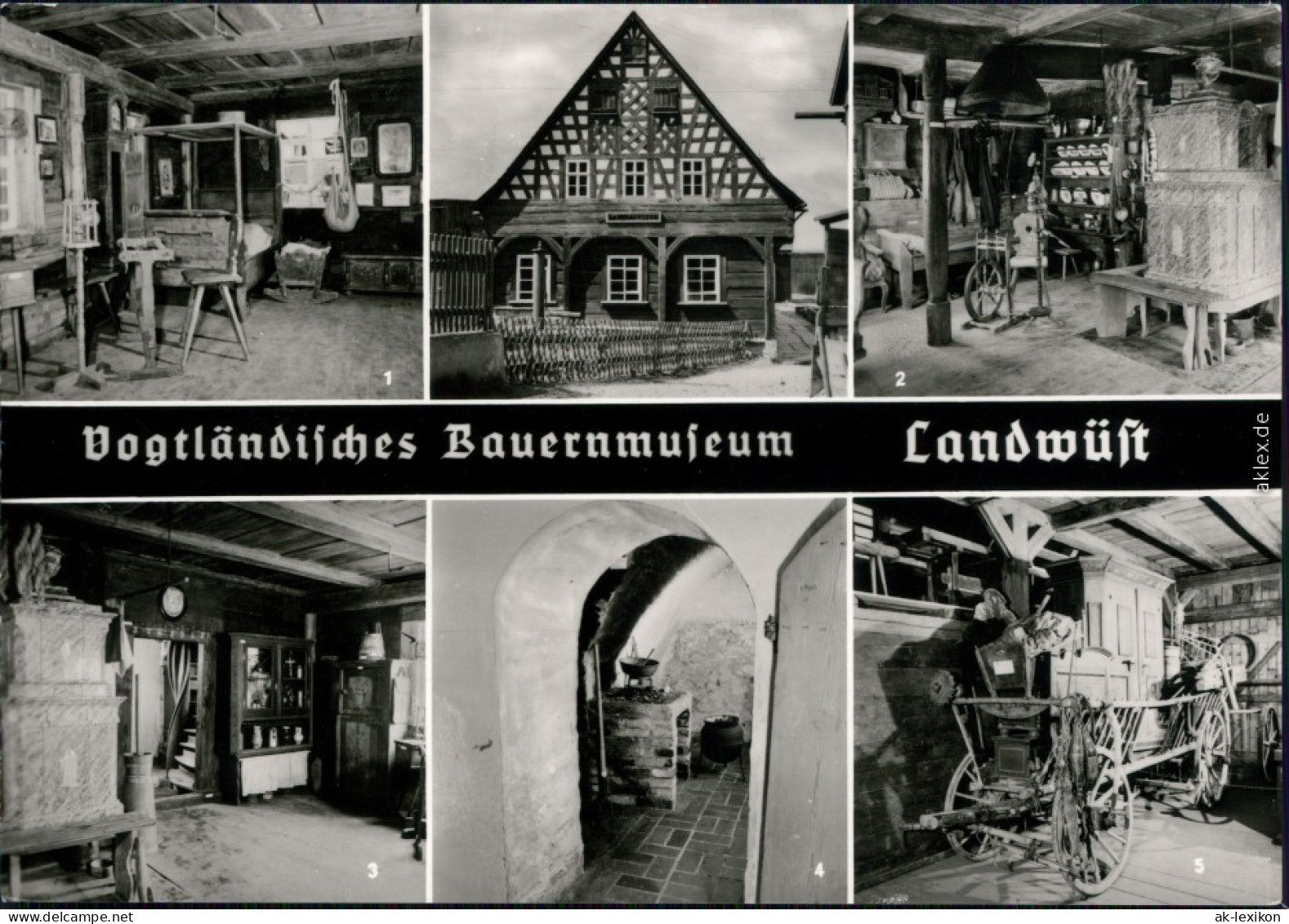 Ansichtskarte Landwüst-Markneukirchen Vogtländisches Bauernmuseum 1976 - Markneukirchen