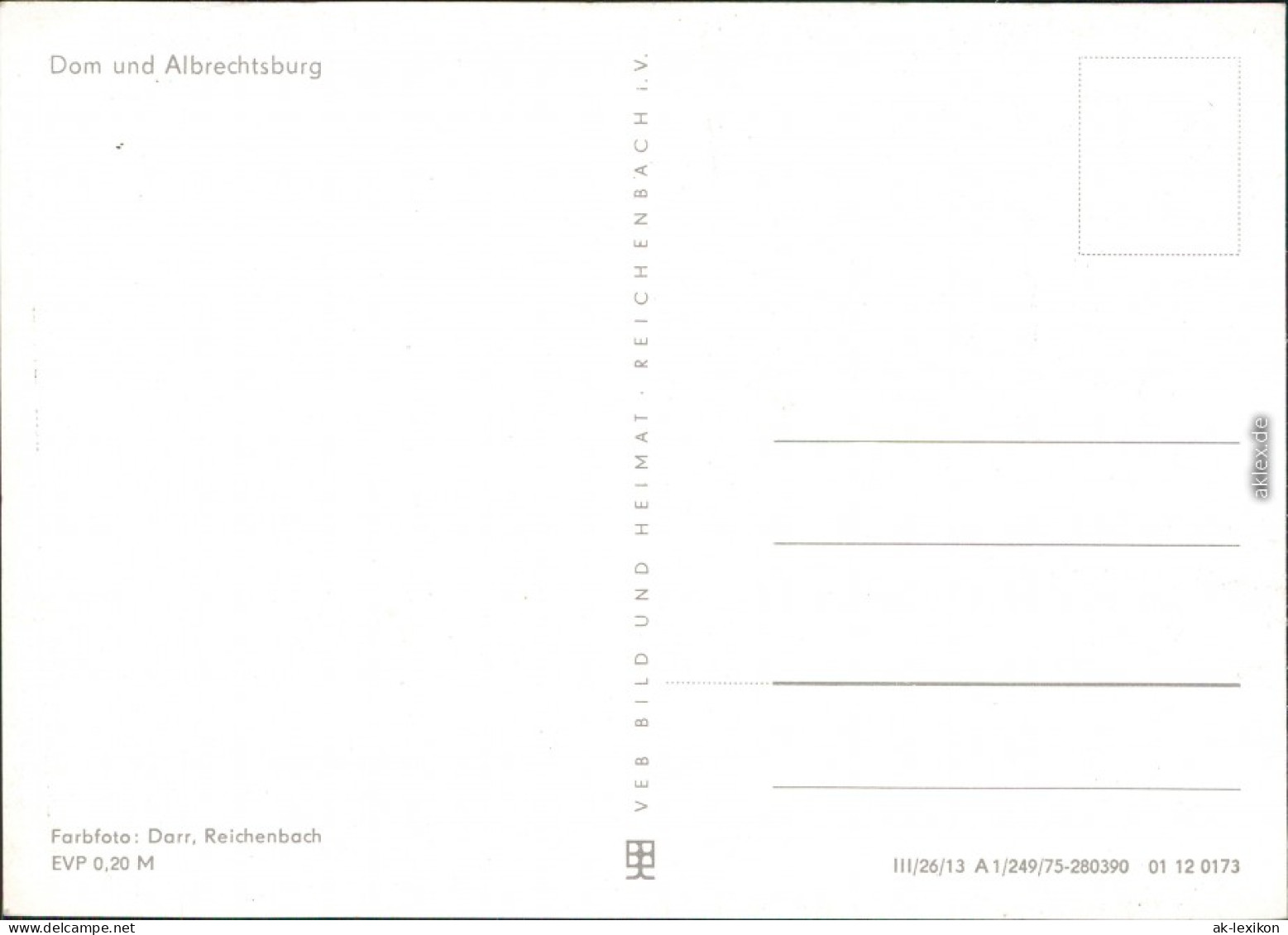 Ansichtskarte Meißen Dom Und Schloss Albrechtsburg 1977 - Meissen