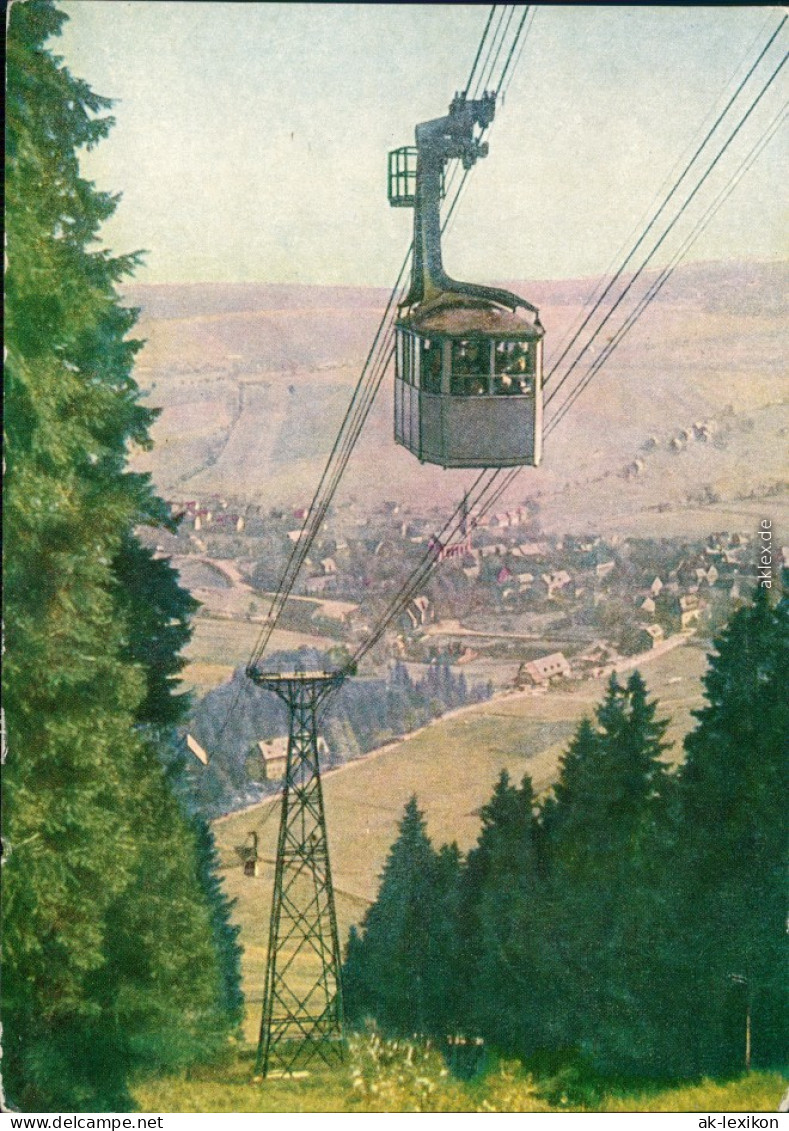 Ansichtskarte Oberwiesenthal Fichtelberg-Schwebebahn / Seilbahn 1963 - Oberwiesenthal