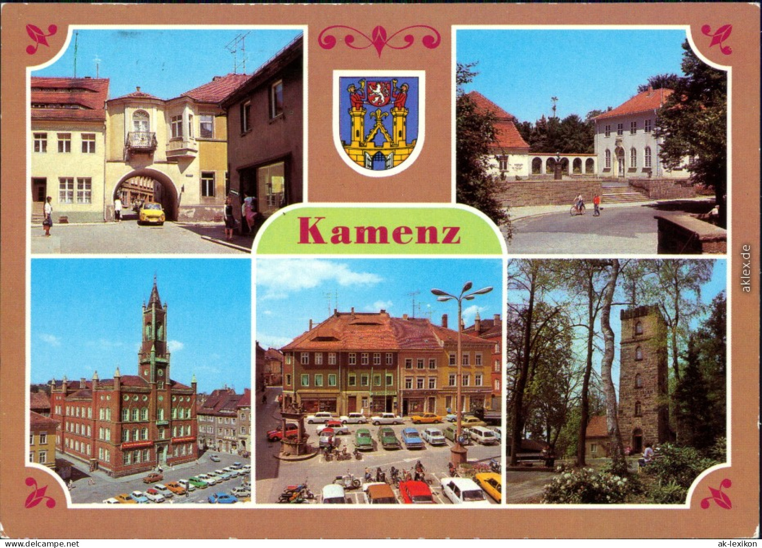 Kamenz Kamjenc Klostertor, Lessingmuseum, Rathaus, Platz Der Befreiung G1985 - Kamenz