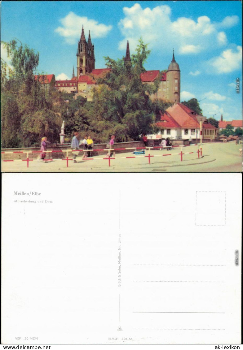 Ansichtskarte Meißen Schloss Albrechtsburg, Dom 1966 - Meissen