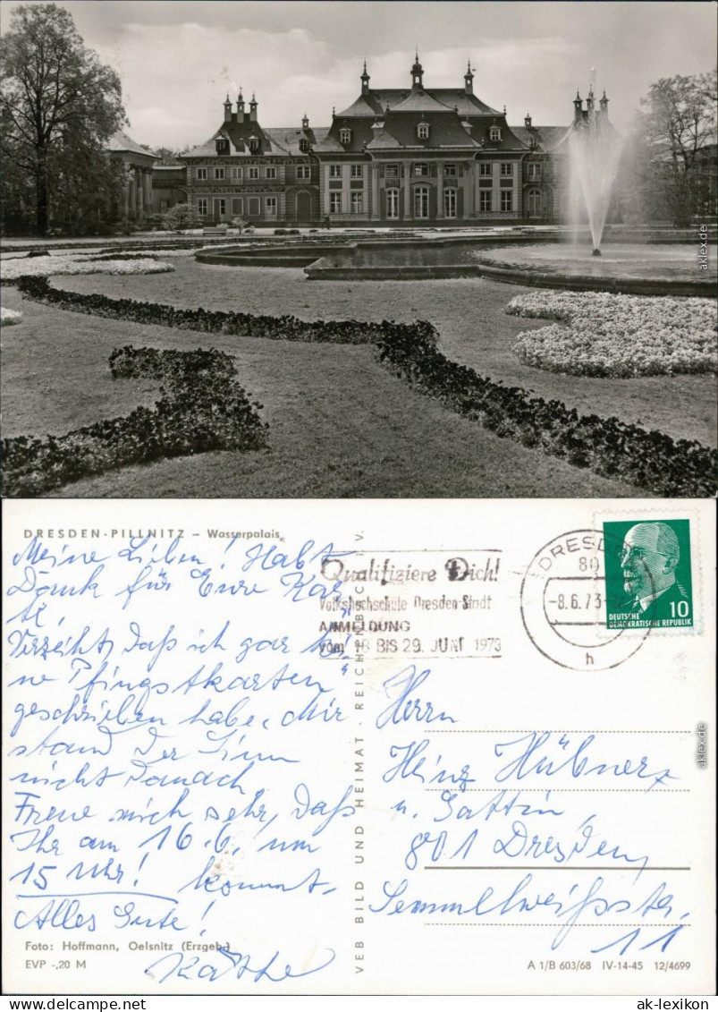 Ansichtskarte Pillnitz Schloss Pillnitz - Wasserpalais 1968 - Pillnitz