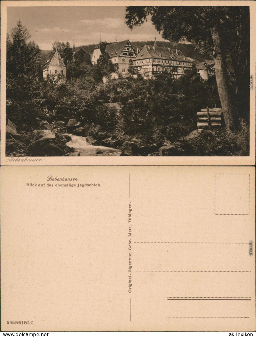 Ansichtskarte Bebenhausen-Tübingen Jagdschloss 1929 - Tuebingen