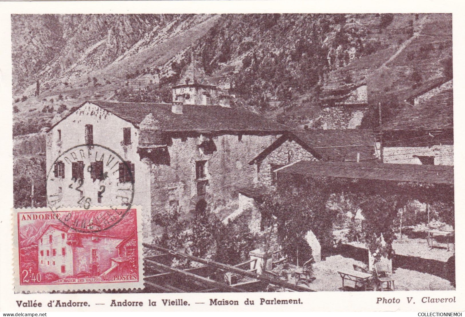 2 Cartes Maximum D'andorre De 1946 - Cartes-Maximum (CM)