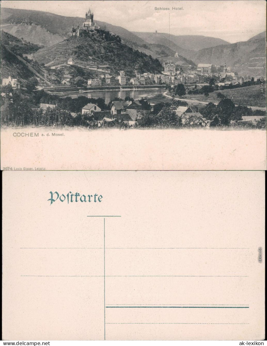 Ansichtskarte Cochem Kochem Panorama-Ansicht Mit Schloss 1908 - Cochem