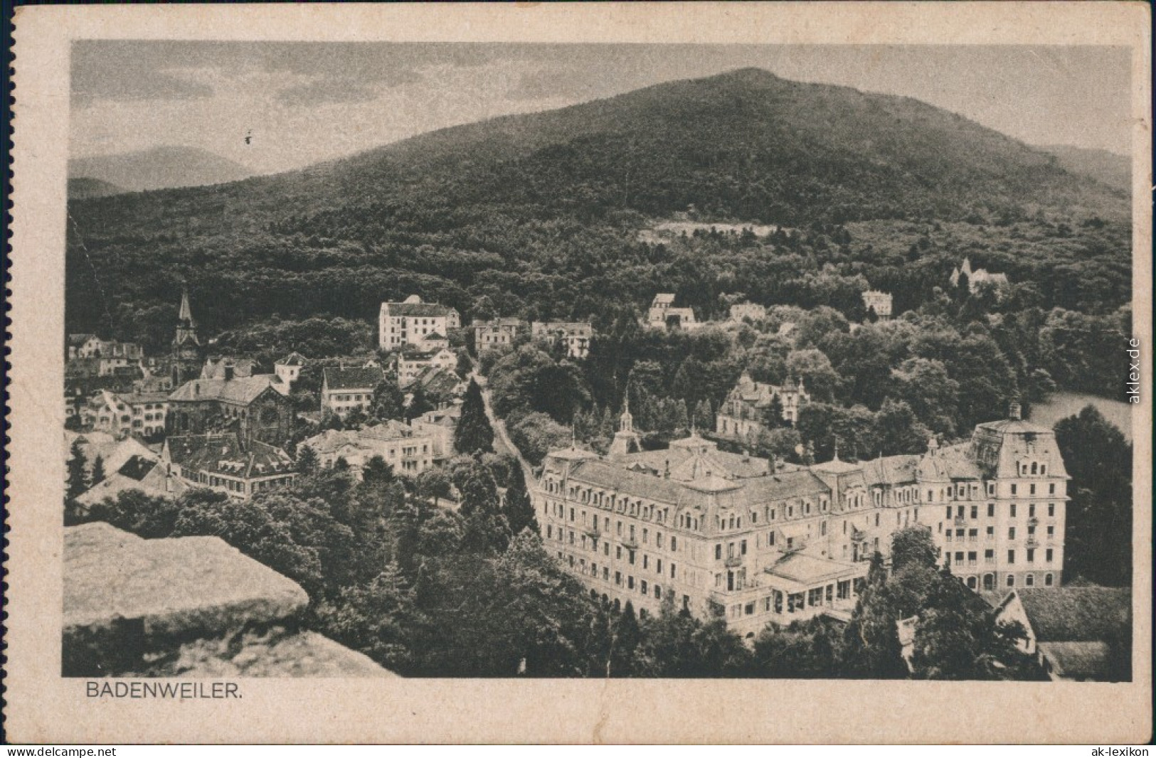 Ansichtskarte Badenweiler Panorama-Ansicht 1928 - Badenweiler