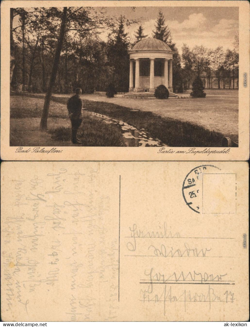 Bad Salzuflen Kurpark - Partie Am Leopoldsprudel - Pavillon 1928  - Bad Salzuflen