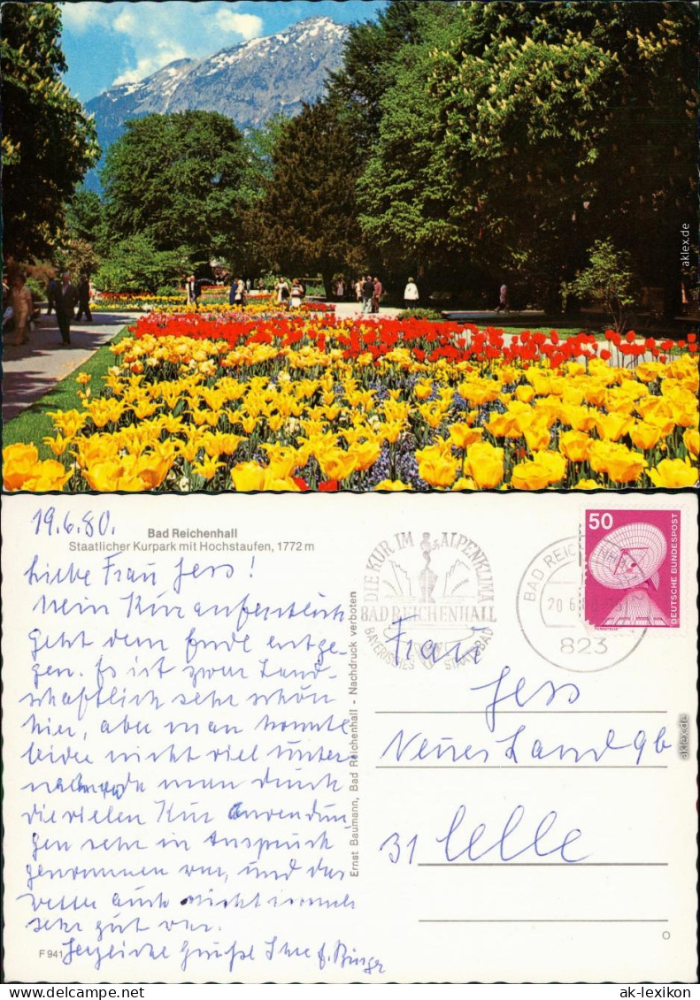 Ansichtskarte Bad Reichenhall Königlicher Kurpark 1980 - Bad Reichenhall