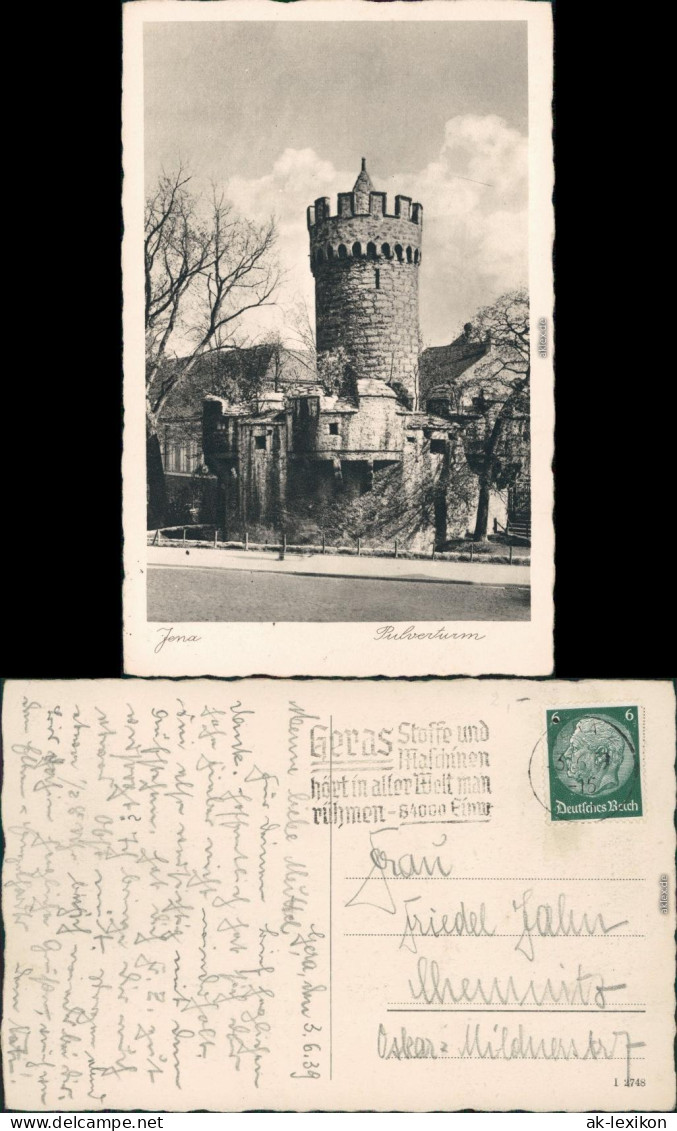 Ansichtskarte Jena Partie Am Pulverturm 1939 - Jena