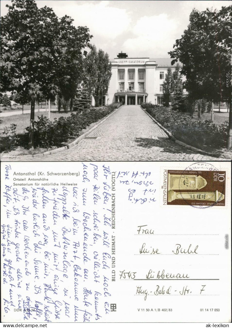 Antonsthal-Breitenbrunn (Erzgebirge) Sanatorium Für Natürliche Heilweise 1983 - Breitenbrunn