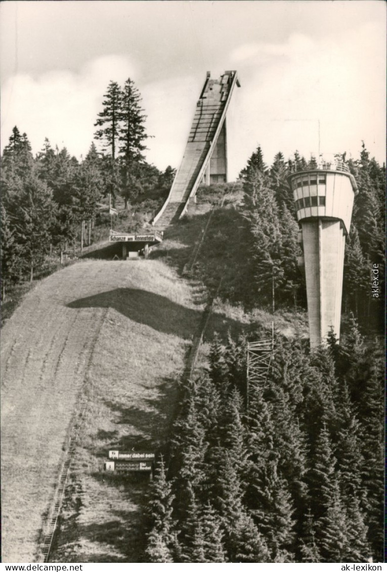 Ansichtskarte Oberhof (Thüringen) Skisprungschanze 1978 - Oberhof