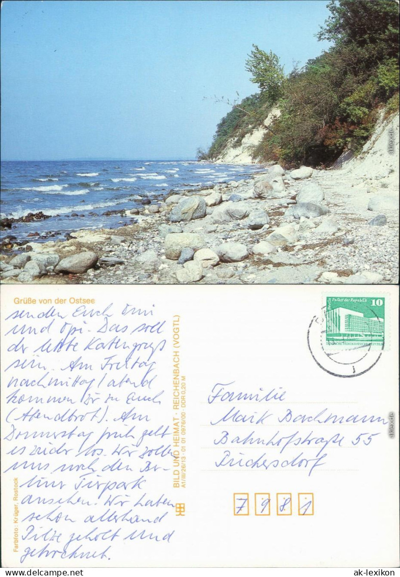 Mecklenburg Vorpommern Ufer-Ansicht Mit Blick Aufs Meer Bild Heimat DDR G1988 - Schwerin