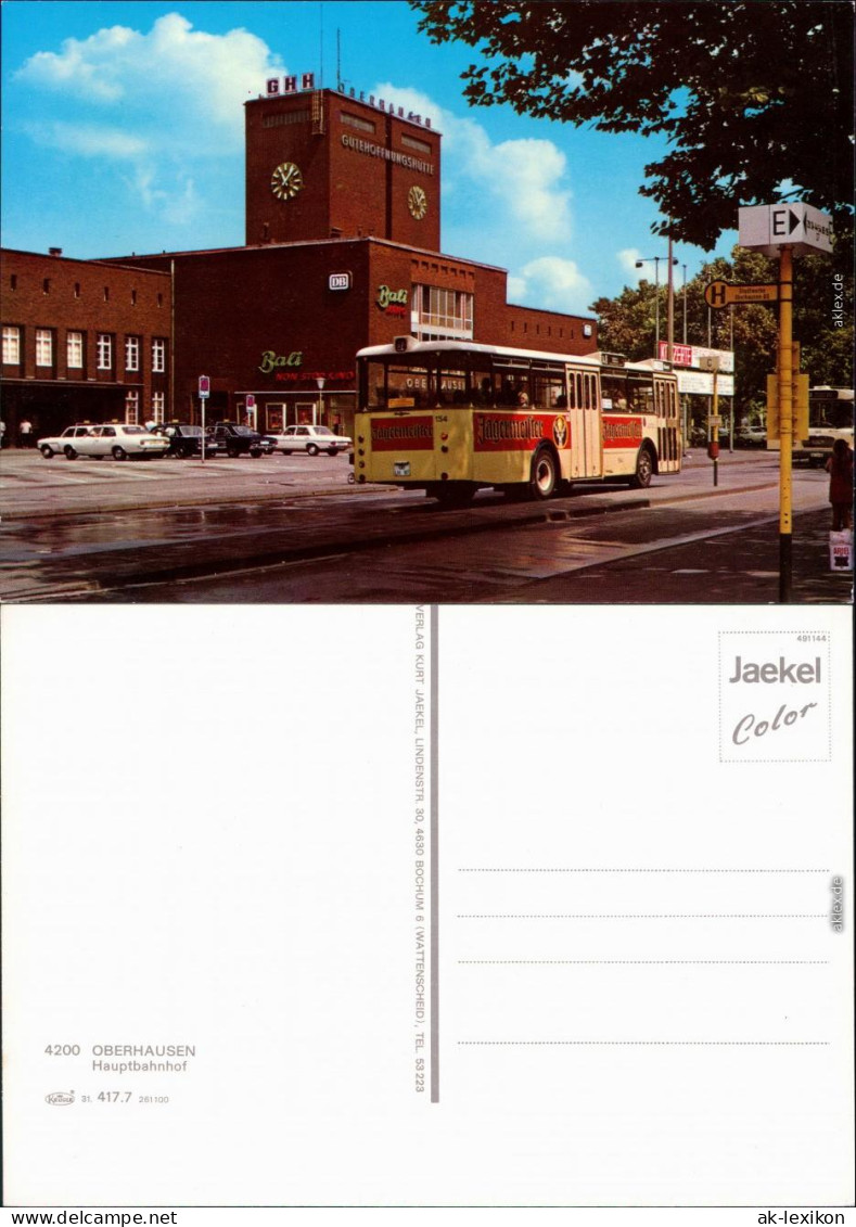 Ansichtskarte Oberhausen Partie Am Bahnhof - Linienbus 1978 - Oberhausen