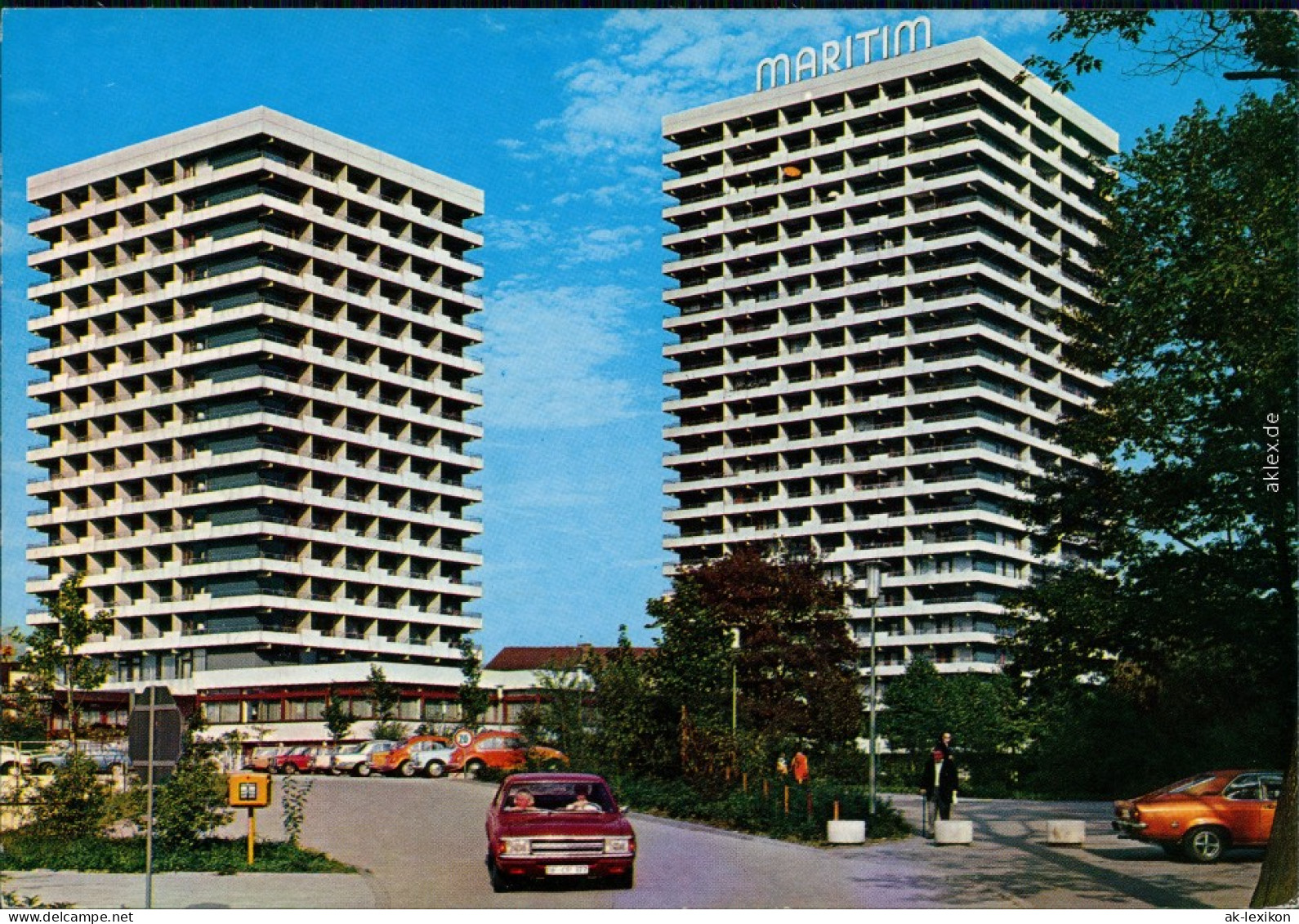 Ansichtskarte Gelsenkirchen Hotel Residenz Maritim 1976 - Gelsenkirchen