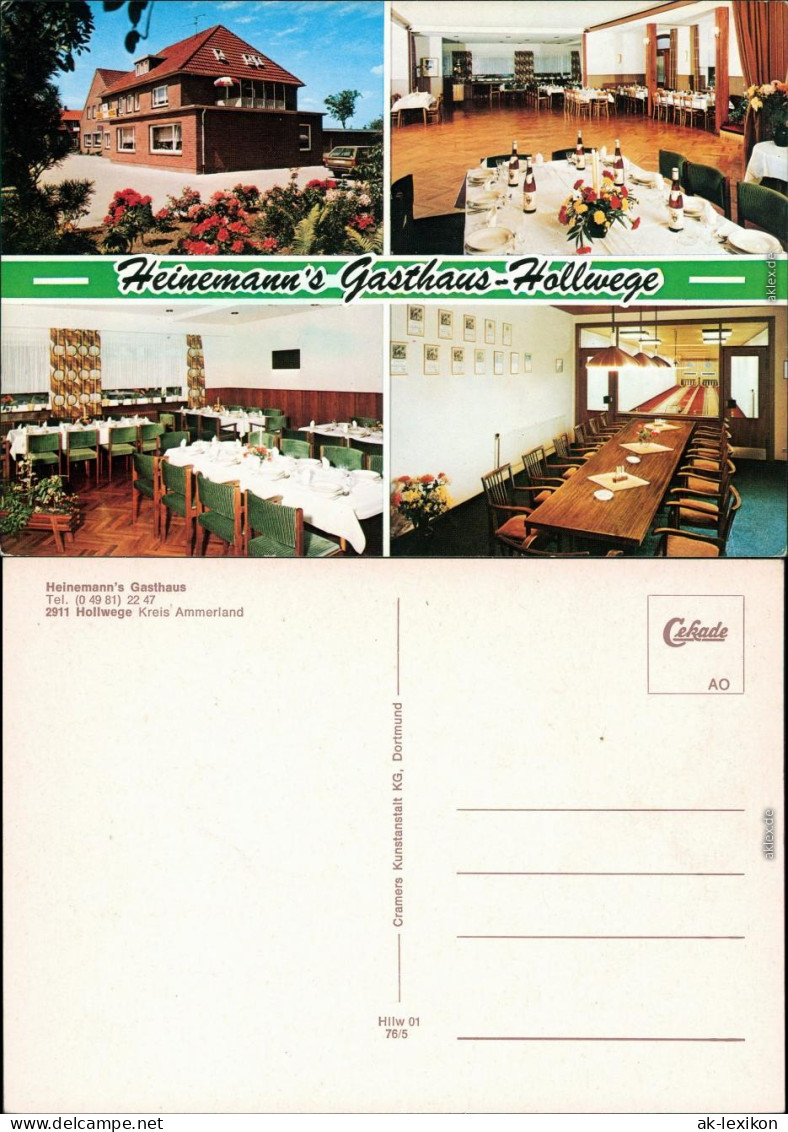 Hollwege-Westerstede 4 Bild: Heinemanns Gasthof Innen Und Außen 1976 - Westerstede