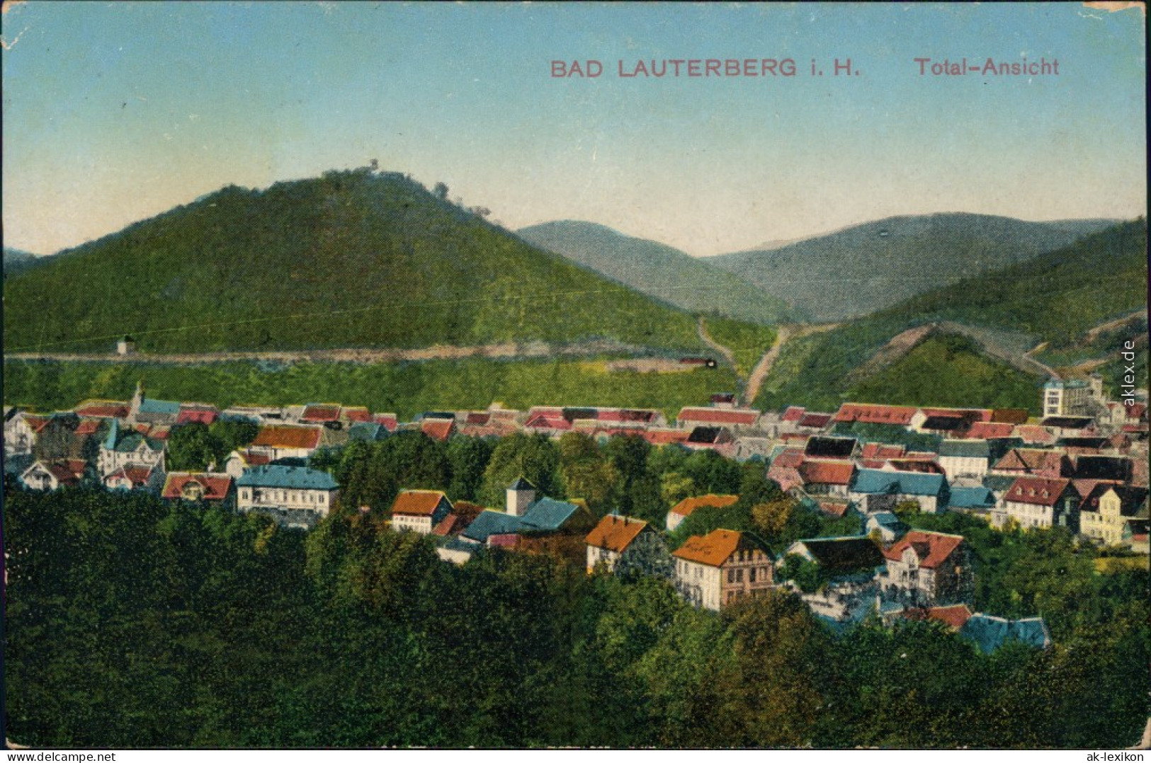 Ansichtskarte Bad Lauterberg Im Harz Panorama-Ansicht 1921 - Bad Lauterberg