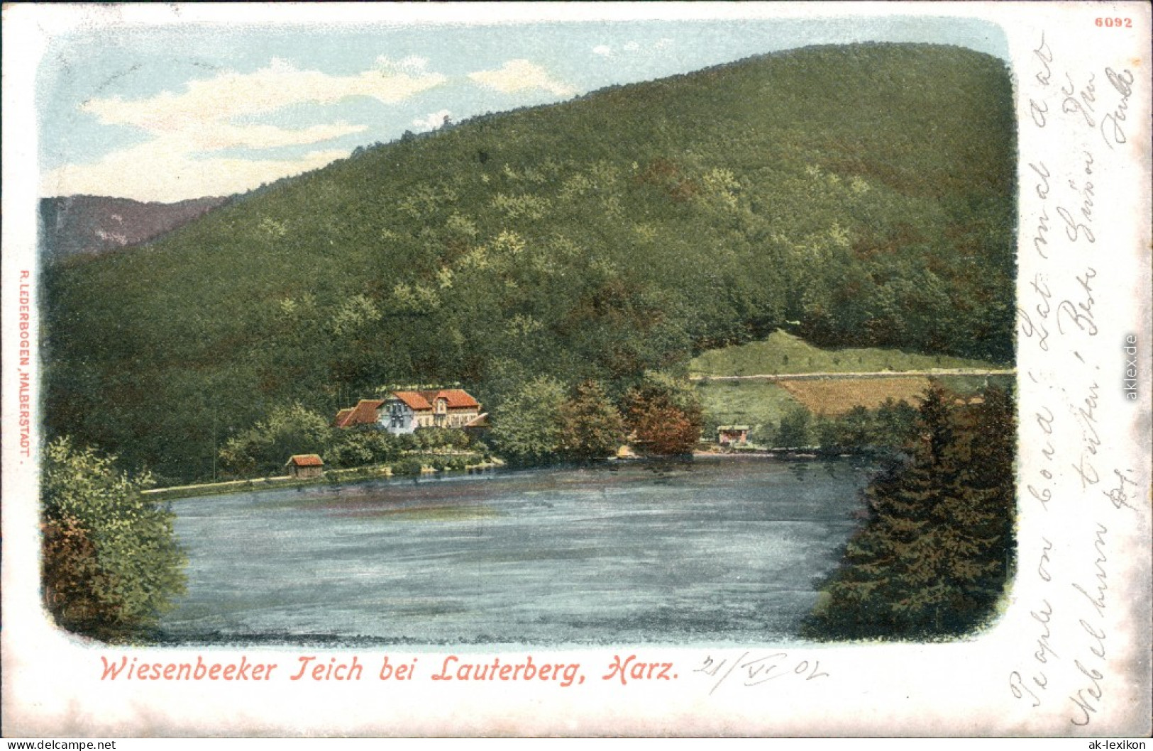 Ansichtskarte Bad Lauterberg Im Harz Restauration - Wiesenbeeker Teich 1902  - Bad Lauterberg