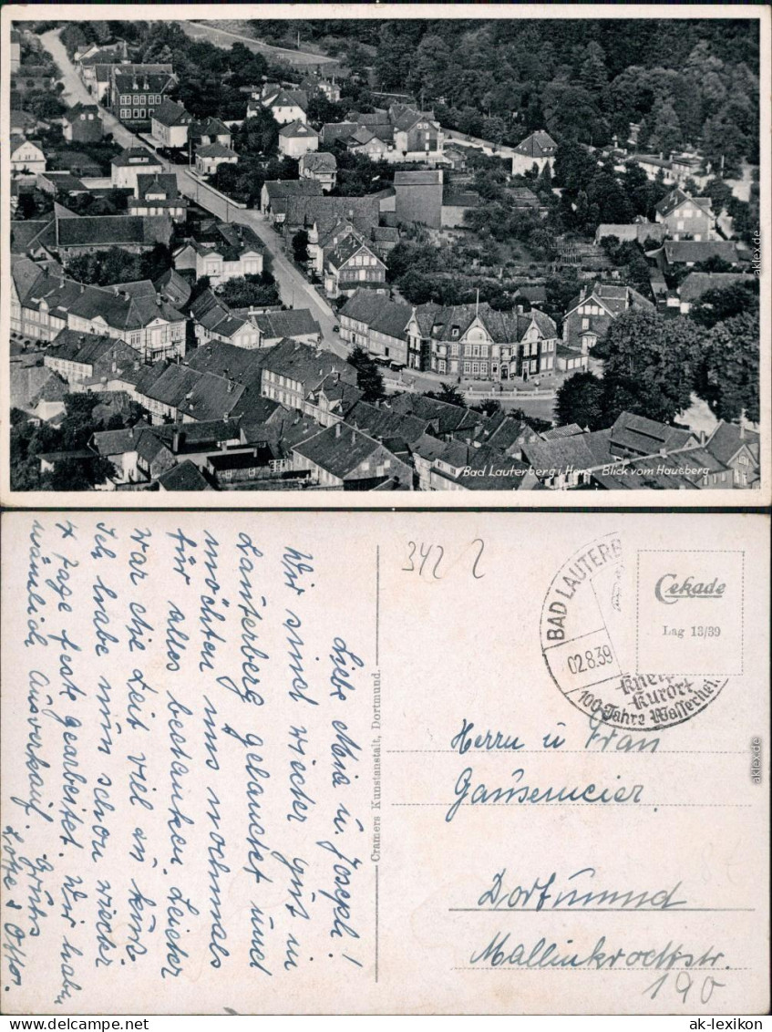 Ansichtskarte Bad Lauterberg Im Harz Straßenblick
 1939 - Bad Lauterberg