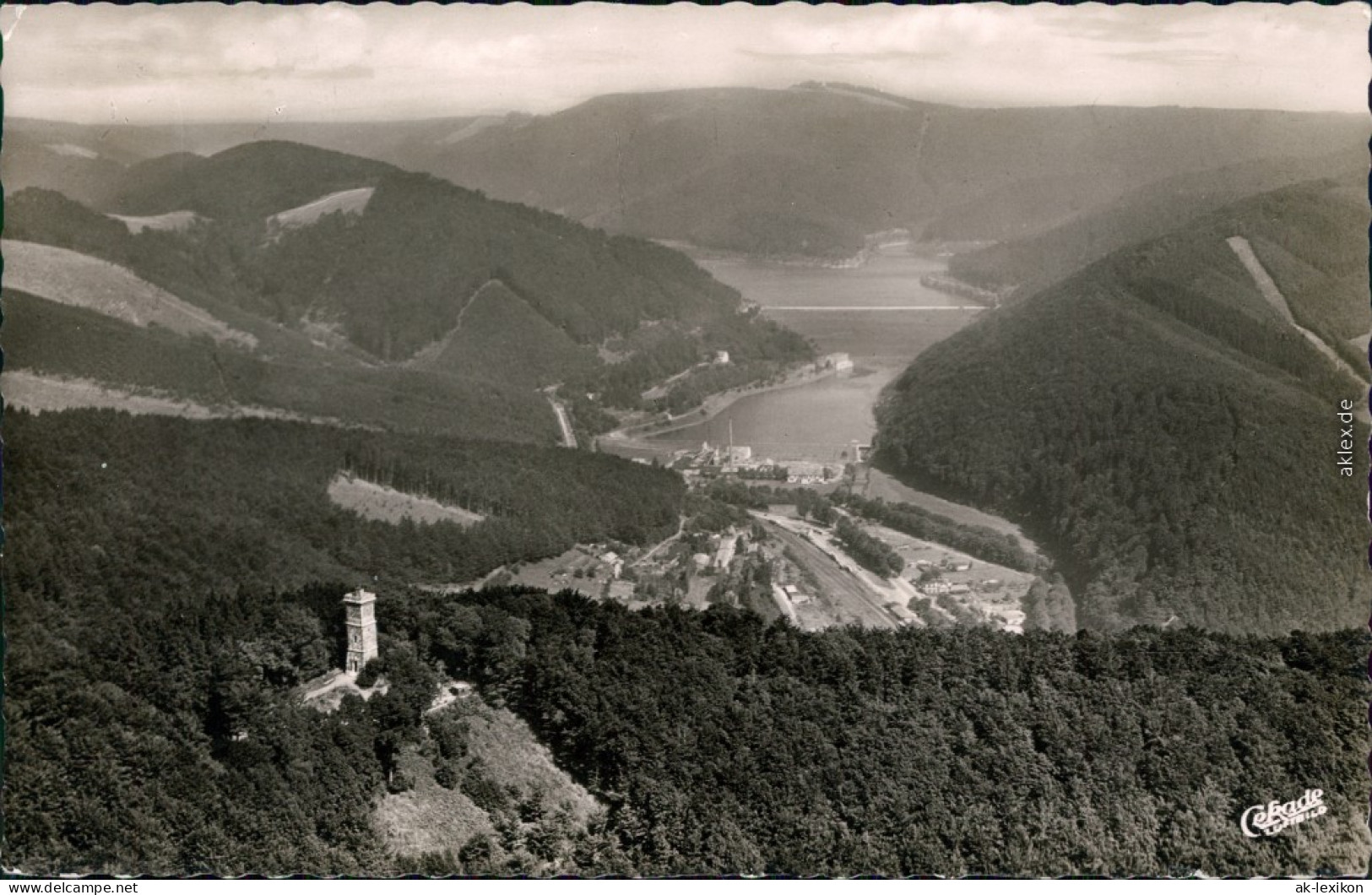 Bad Lauterberg Im Harz Bismarckturm Und Odertalsperre Lufbildaufnahme 1956 - Bad Lauterberg