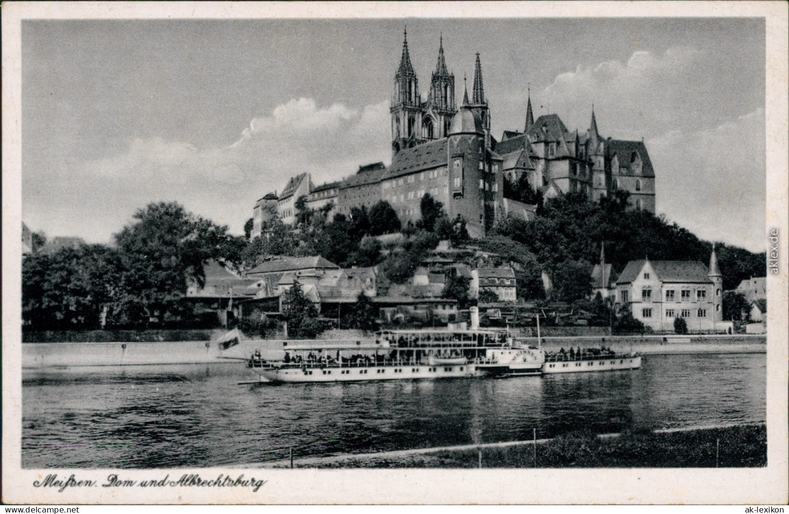 Ansichtskarte Meißen Schloss Albrechtsburg Mit Dampfer 1964 - Meissen