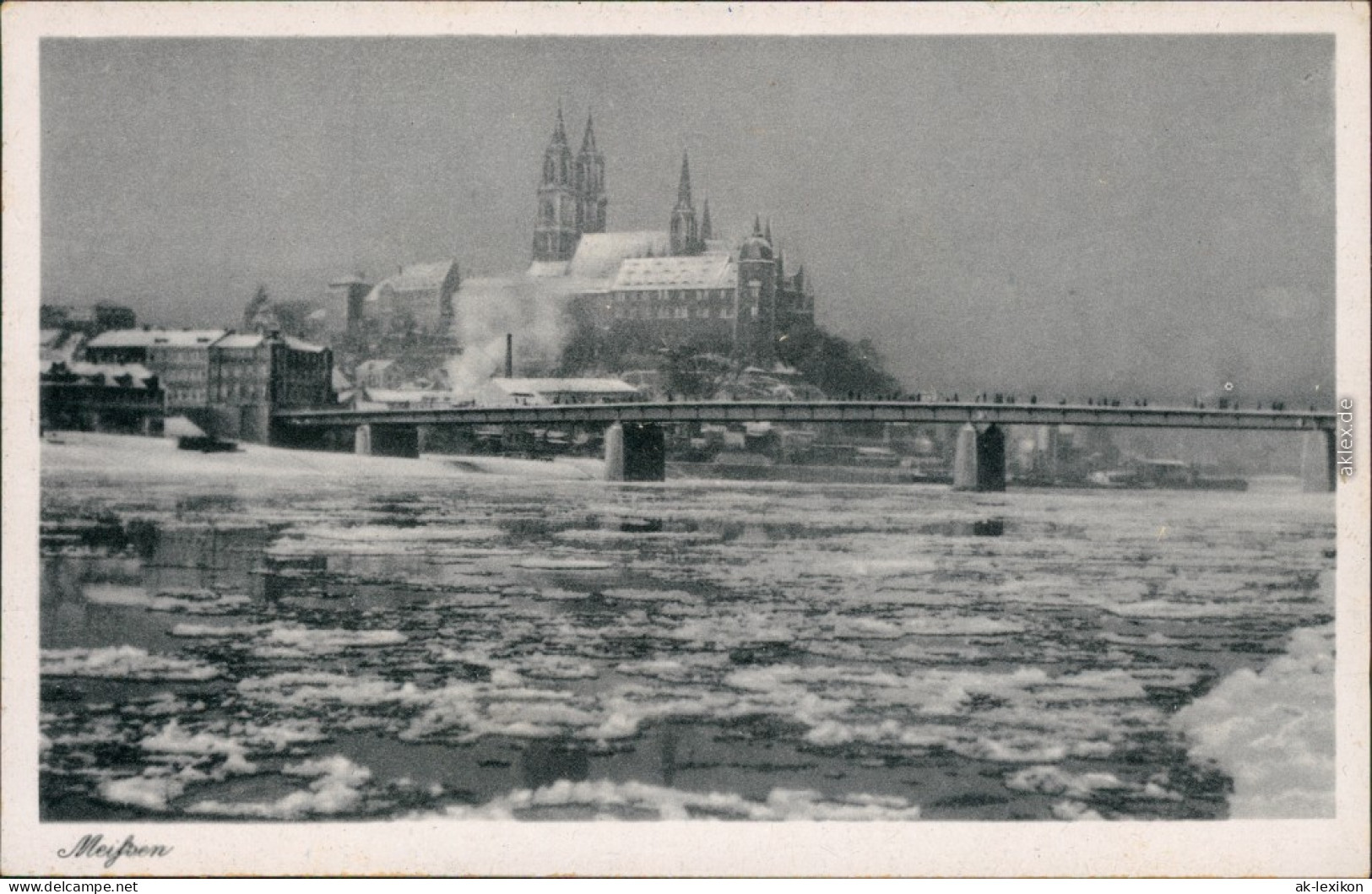 Ansichtskarte Meißen Schloss Albrechtsburg Im Winter 1967 - Meissen