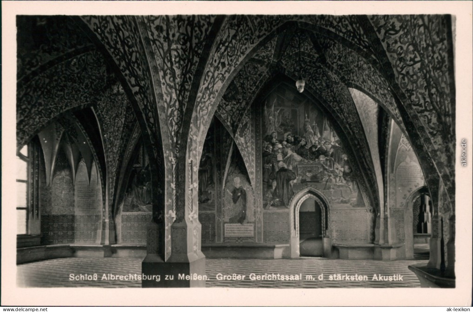 Ansichtskarte Meißen Schloss Albrechtsburg - Großer Gerichtssaal 1964 - Meissen