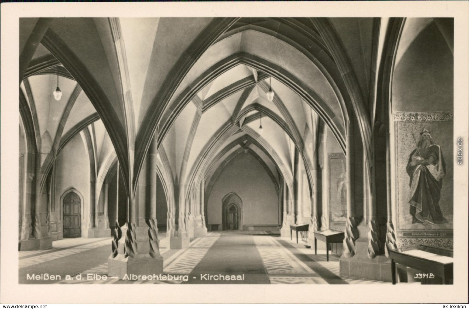 Ansichtskarte Meißen Schloss Albrechtsburg - Kirchsaal 1964 - Meissen