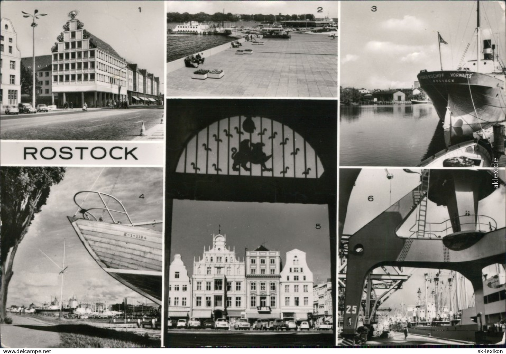 Rostock Wohnheim "Haus Sonne",  Warnow, Thälmannplatz, Überseehafen 1978 - Rostock