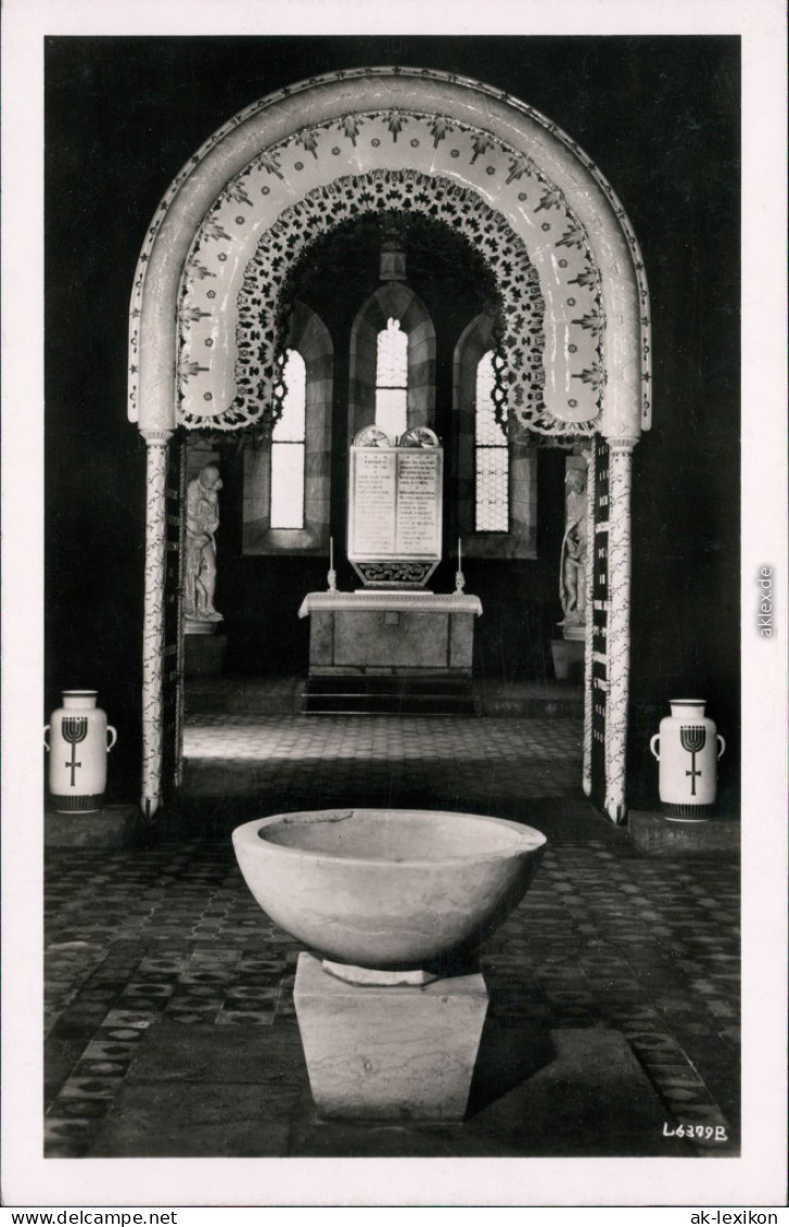 Ansichtskarte Meißen St. Nikolai - Taufbecken Und Altar 1958 - Meissen