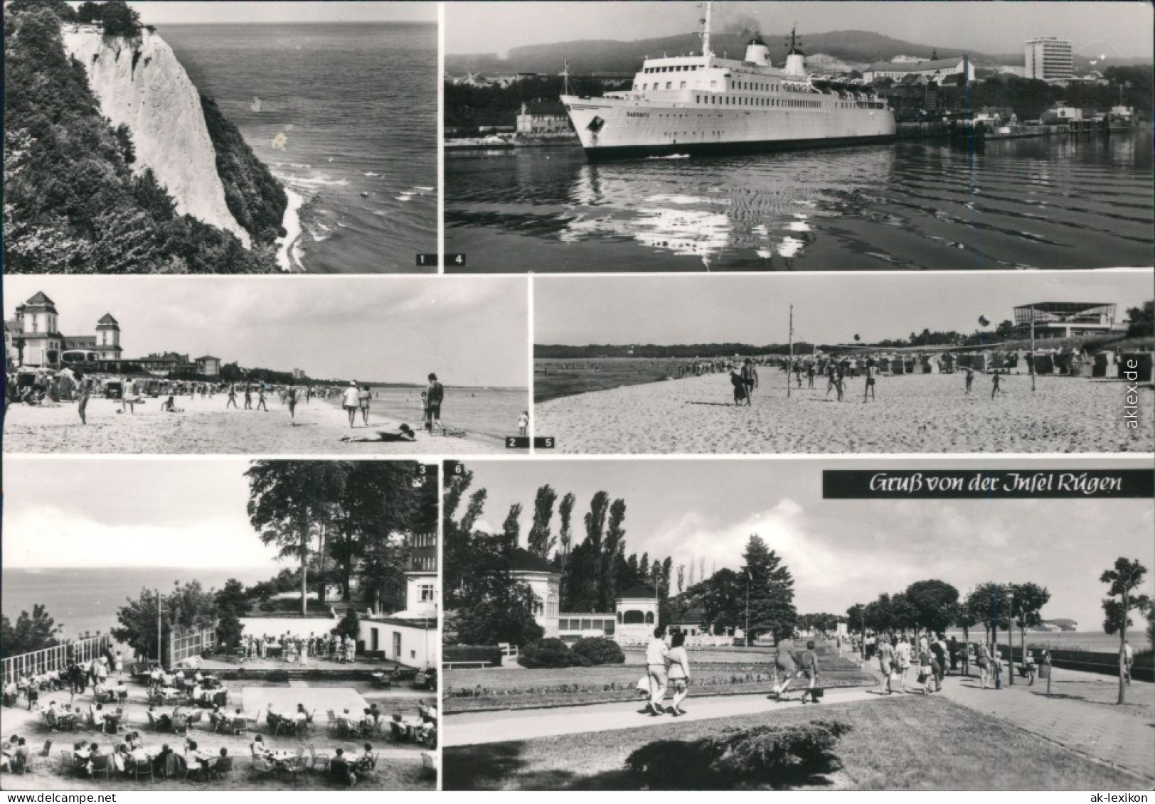 Göhren (Rügen) Königsstuhl, Freilichtbühne, Hafen, Strand, Strandpromenade 1985 - Sassnitz