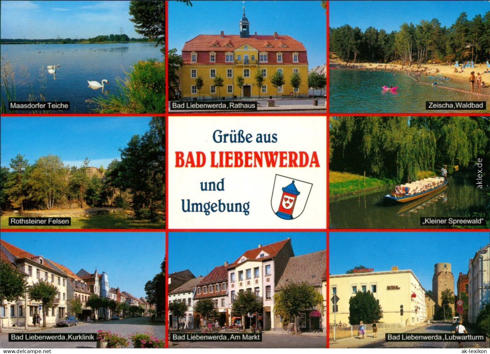 Bad Liebenwerda Maasdorfer Teich, Rathaus, Zeischa  Rothensteiner    1999 - Bad Liebenwerda