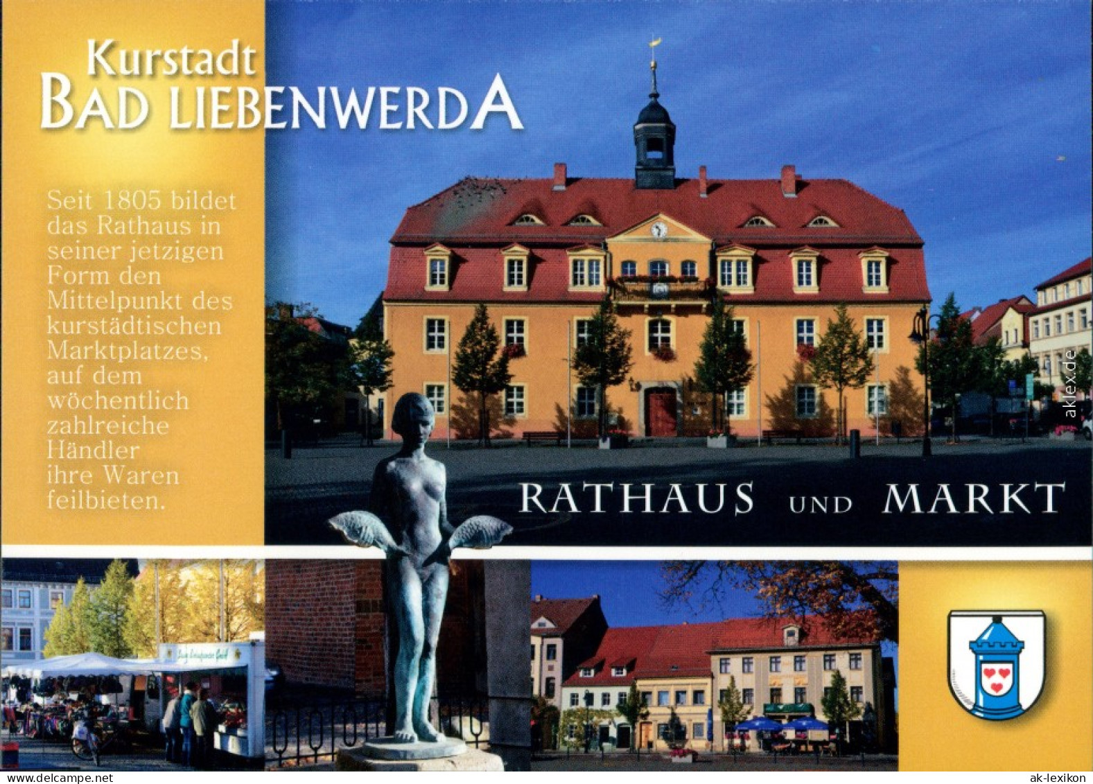 Ansichtskarte Bad Liebenwerda Rathaus, Marktplatz 2000 - Bad Liebenwerda