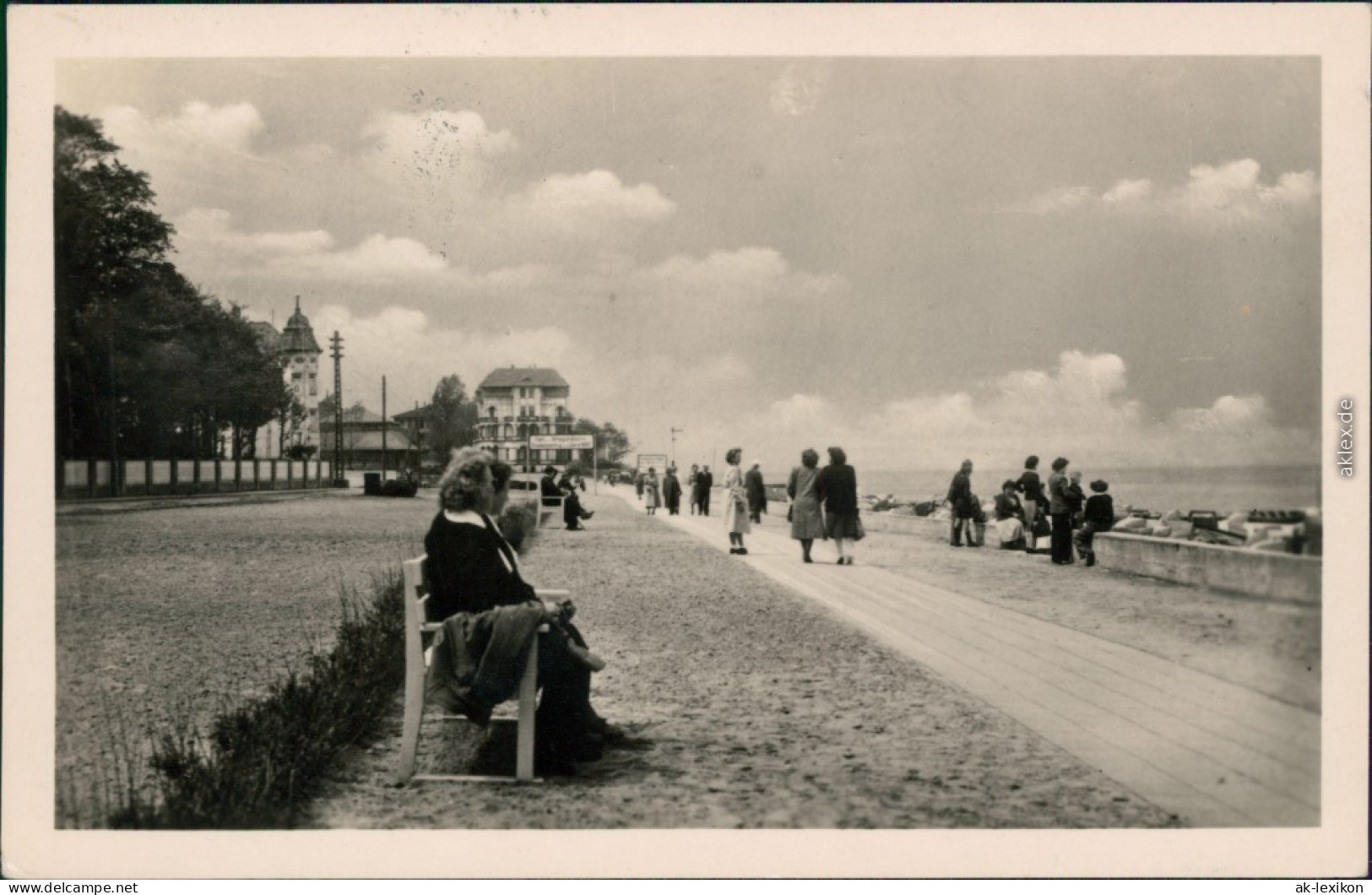 Ansichtskarte Kühlungsborn Strandpromenade 1954 - Kuehlungsborn