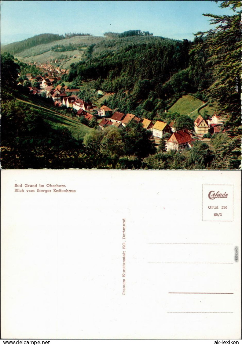 Ansichtskarte Bad Grund (Harz) Panorama-Ansicht Vom Iberger Kaffeehaus 1969 - Bad Grund