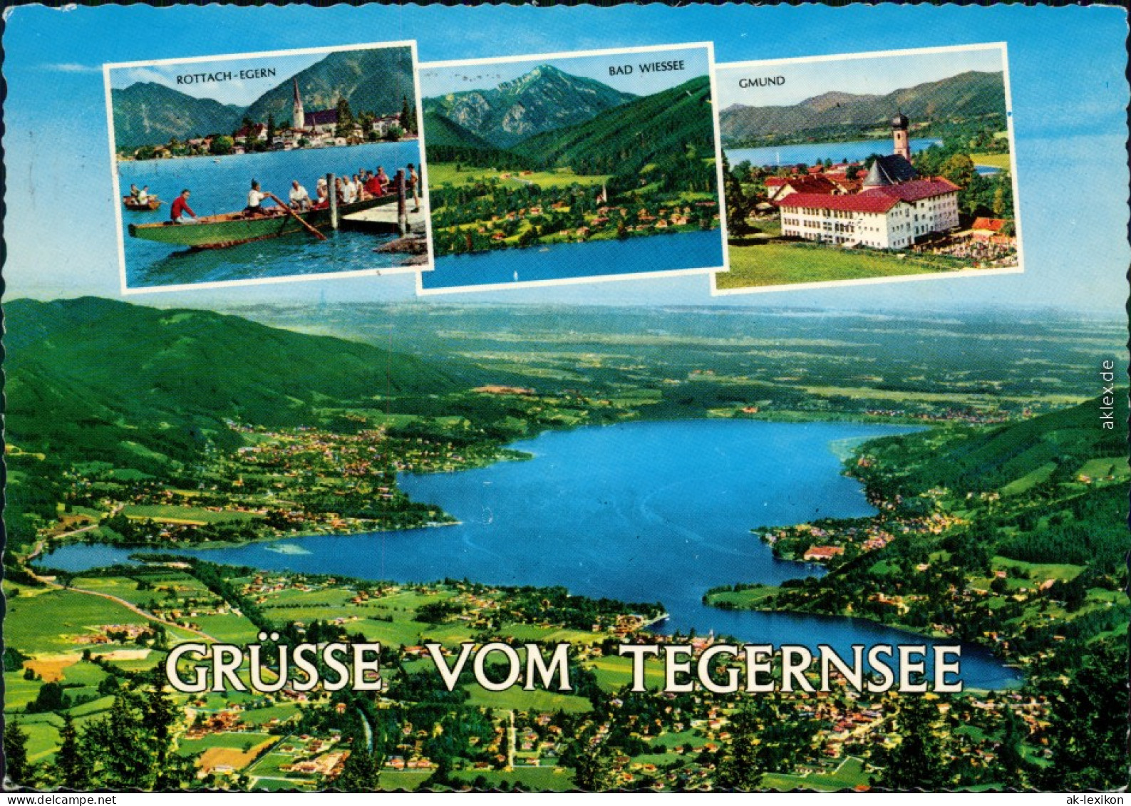 Tegernsee (Stadt) Luftbild - Tegernsee, Rottach-Egern, Bad Wiessee, Gemund 1967 - Tegernsee
