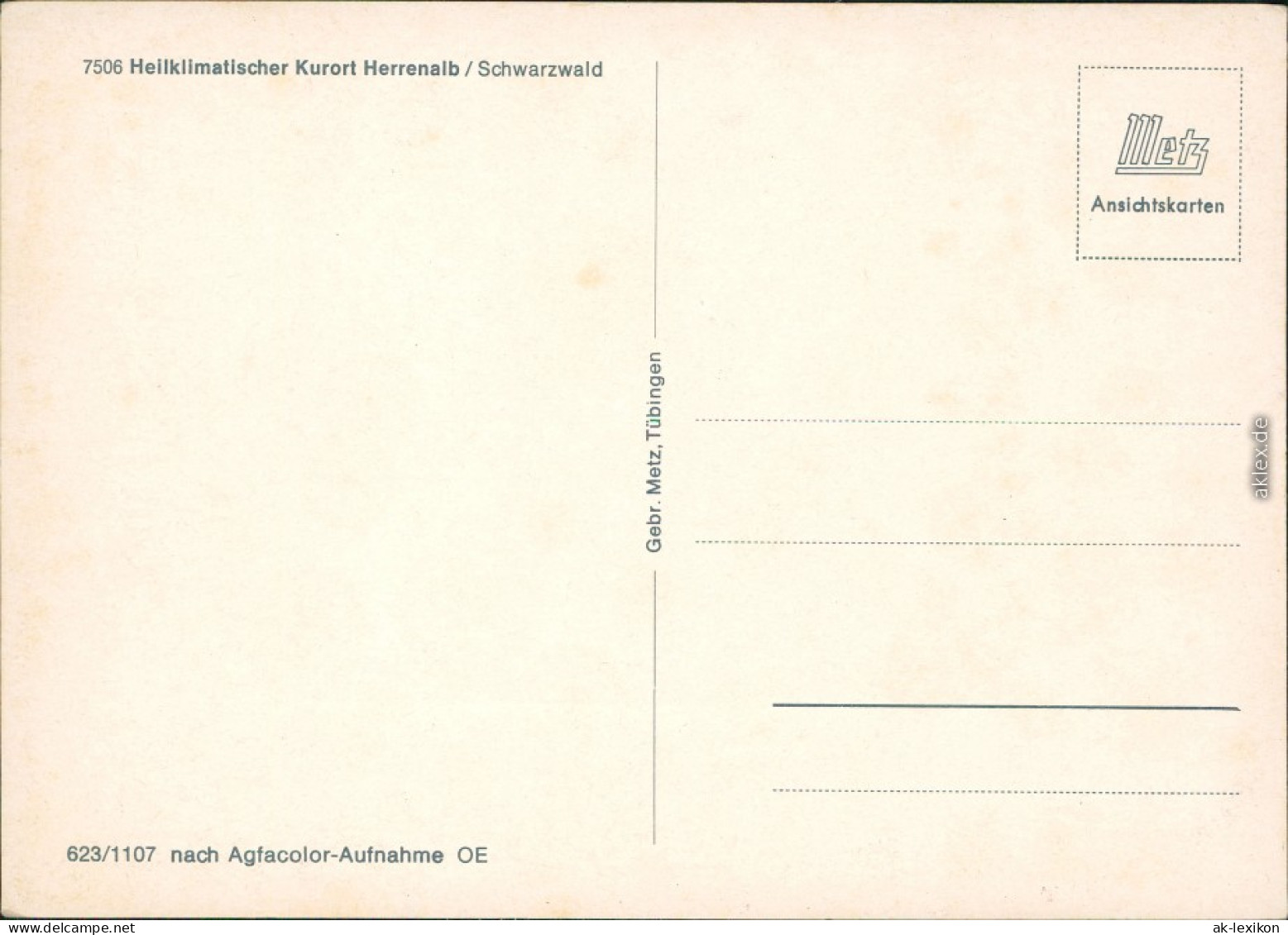 Ansichtskarte Bad Herrenalb Panorama-Ansicht 1988 - Bad Herrenalb