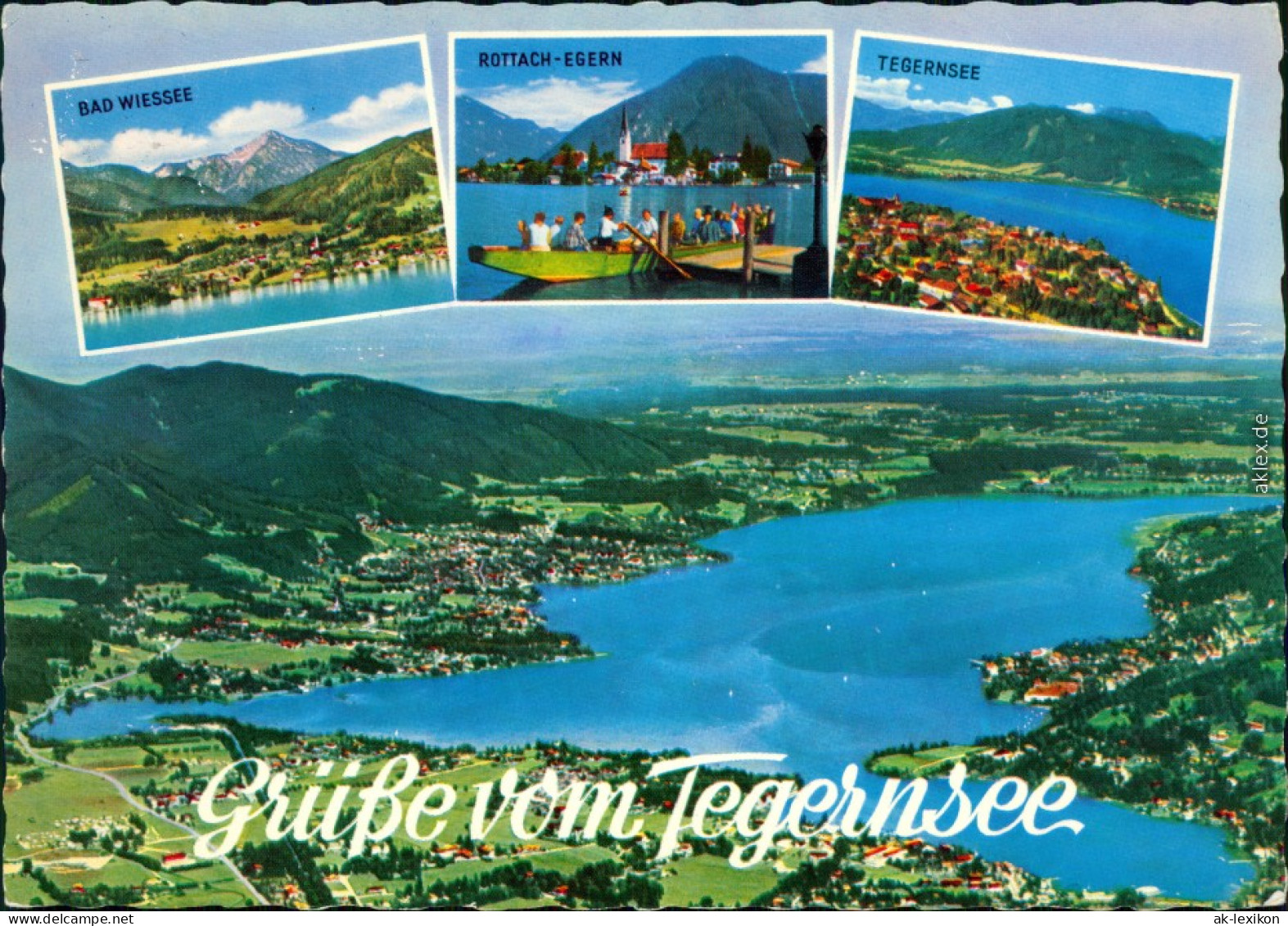 Tegernsee (Stadt) Luftbild Tegernsee, Bad Wiessee, Rottach-Egern 1975 - Tegernsee