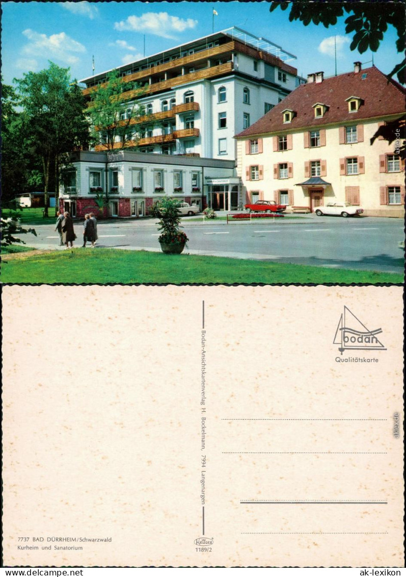 Ansichtskarte Bad Dürrheim Kurheim / Sanatorium 1970 - Bad Duerrheim