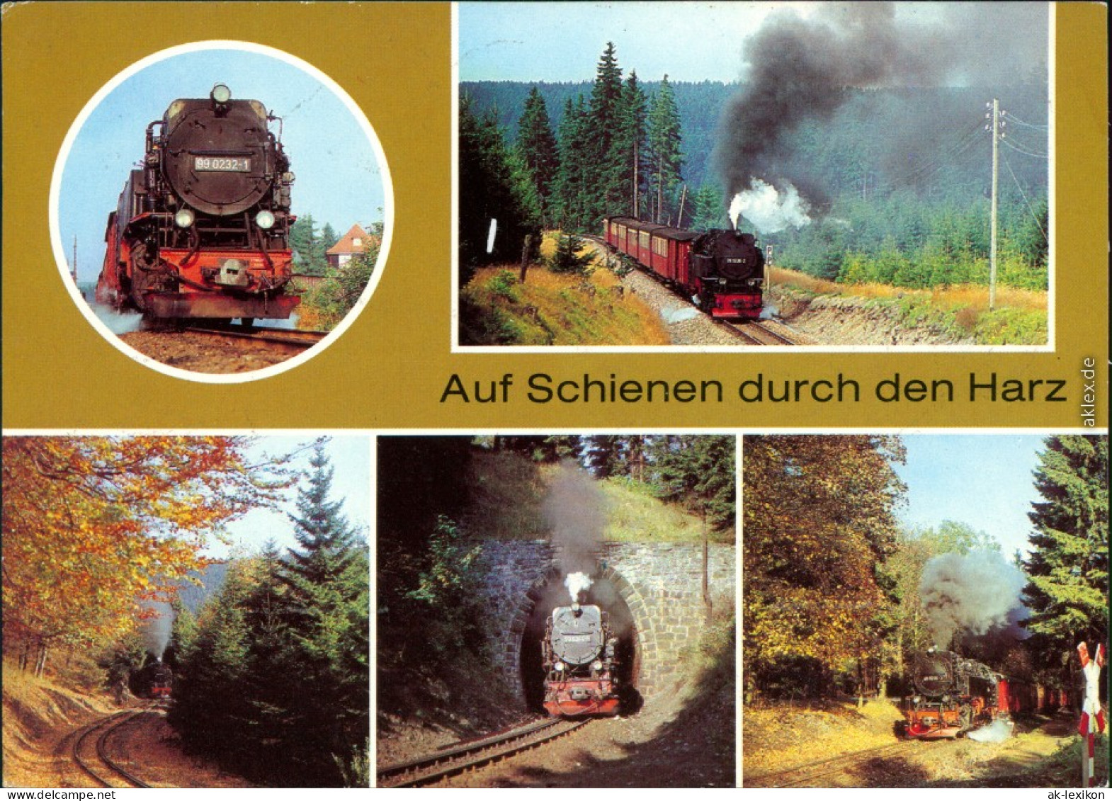 Ansichtskarte  Harzquerbahn / Harzbahn 1982/0000 - Eisenbahnen