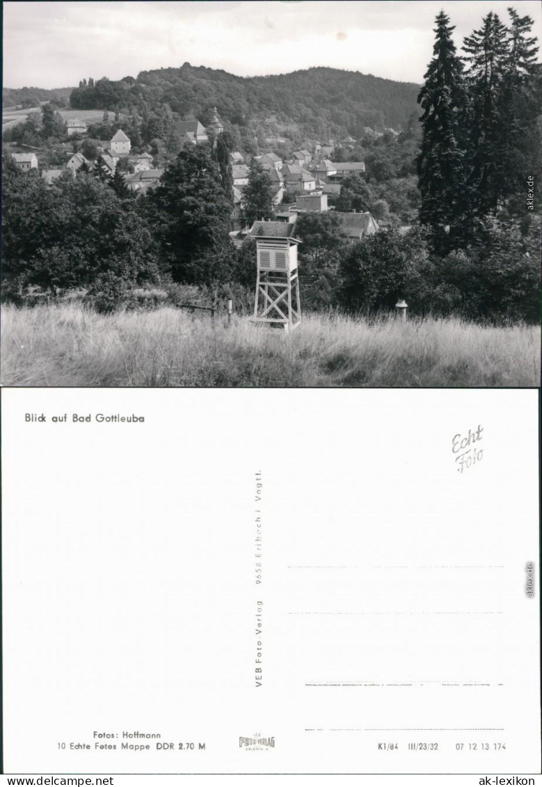 Bad Gottleuba-Berggießhübel Panorama-Ansicht Mit Hochstand Im Vordergrund 1984 - Bad Gottleuba-Berggiesshübel