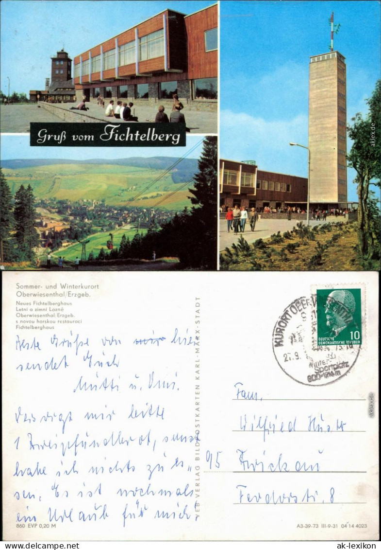 Oberwiesenthal Fichtelberghaus Und Wetterwarte, Fichtelberg-  1973 - Oberwiesenthal