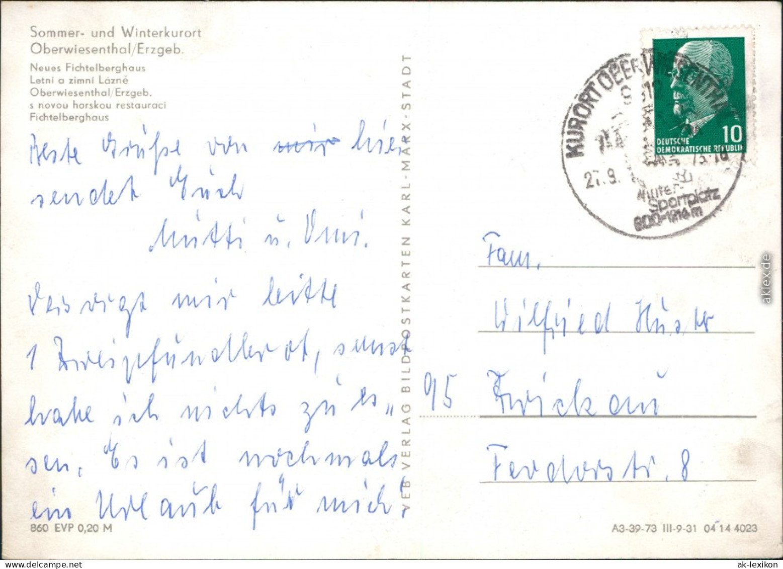 Oberwiesenthal Fichtelberghaus Und Wetterwarte, Fichtelberg-  1973 - Oberwiesenthal