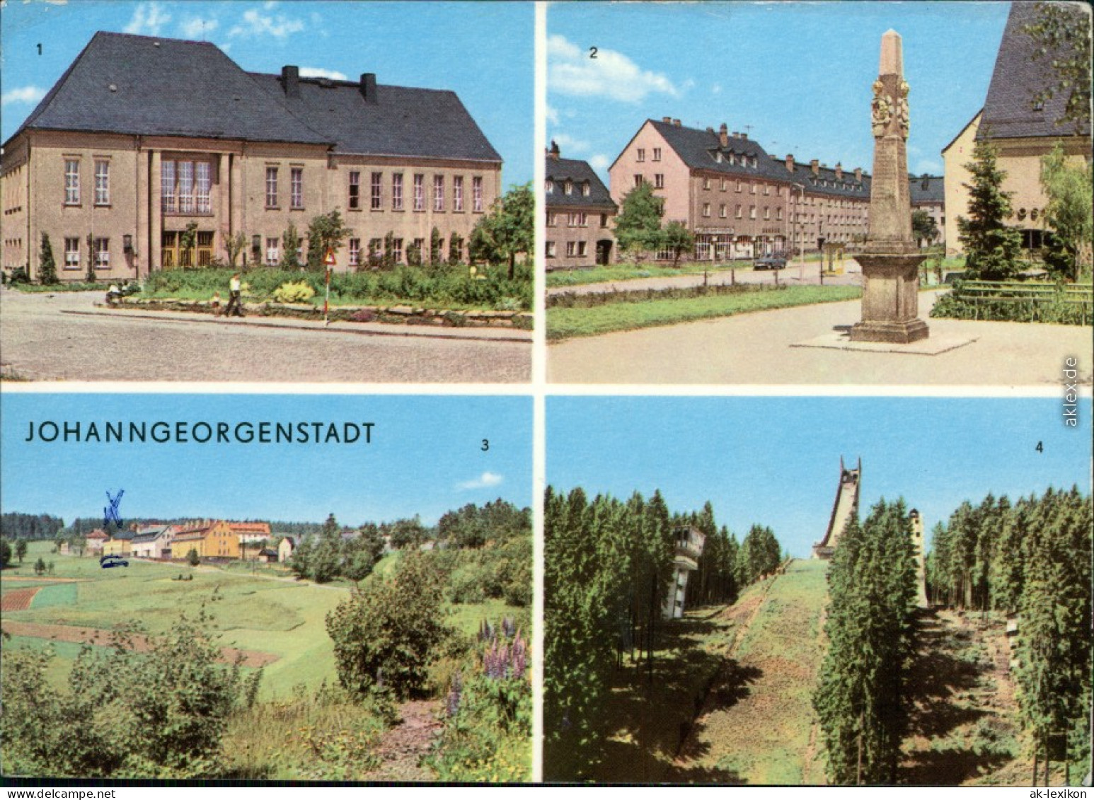 Johanngeorgenstadt Kulturhaus Karl Marx Erzgebrigsschanze 1970 - Johanngeorgenstadt