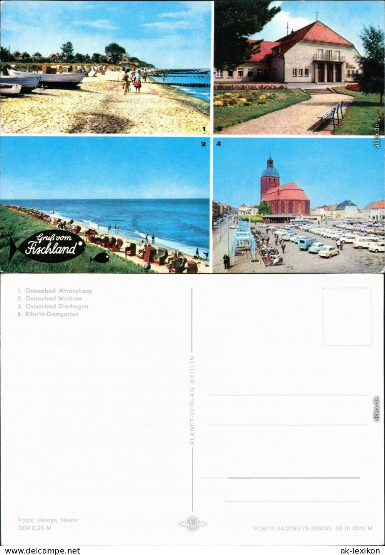 Dändorf Dierhagen Ahrenshoop - Strand, Wustrow, Dierhagen - Strand  1978 - Ribnitz-Damgarten