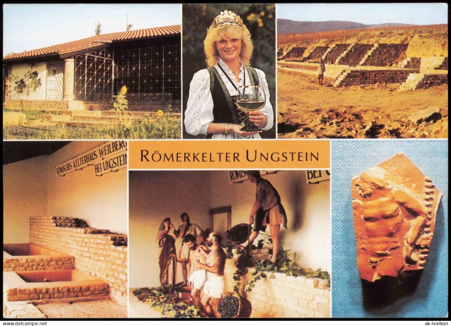 Ungstein-Bad Dürkheim Römerkelter Ungstein Mit Weinkönigin MB 1987 - Bad Duerkheim