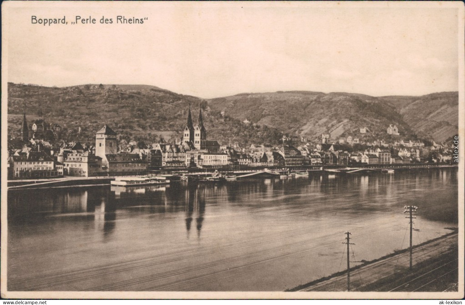 Ansichtskarte Boppard Panorama-Ansicht - Perle Des Rheins 1928 - Boppard