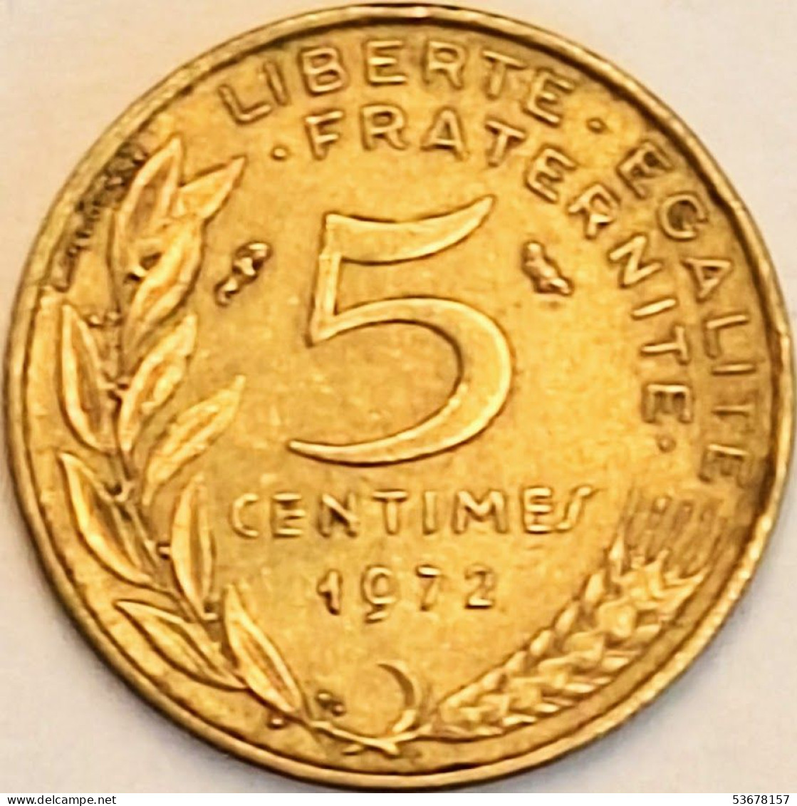 France - 5 Centimes 1972, KM# 933 (#4189) - 5 Centimes